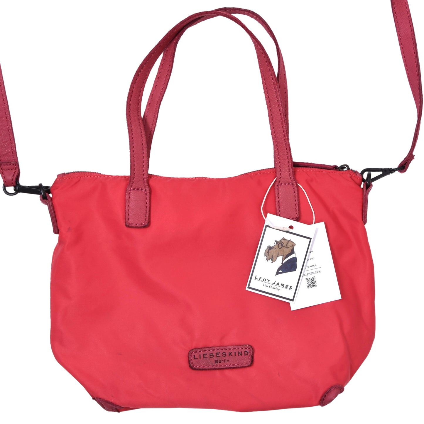 Liebeskind Nylon & Leather Crossbody Bag ca. 34cm - Pink