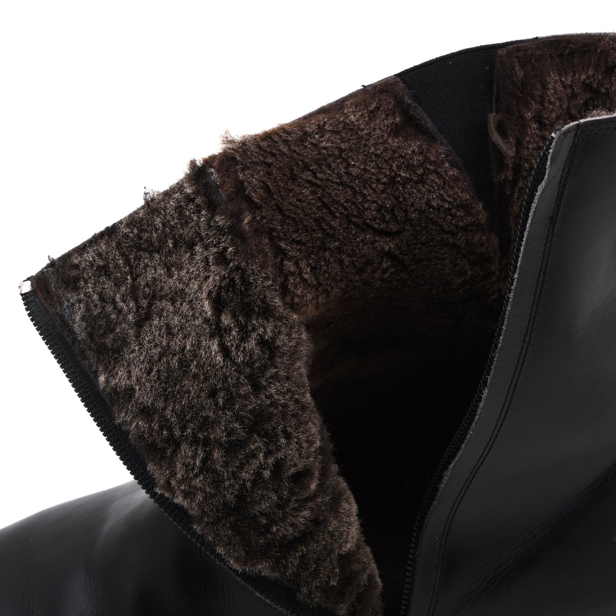 Cordwainer Lammfell Futter Stiefel Gr. 10 – Schwarz