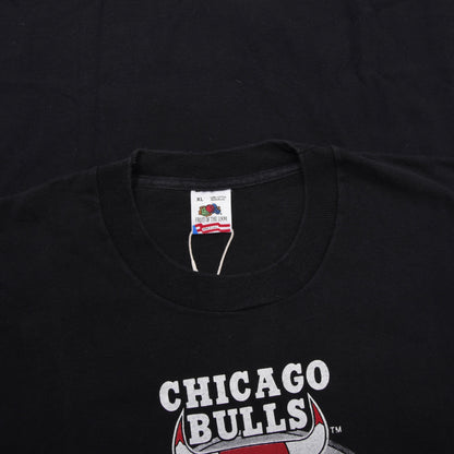 Vintage 1992 Chicago Bulls Championship T-Shirt Made in USA Größe XL ca. 59cm - Schwarz