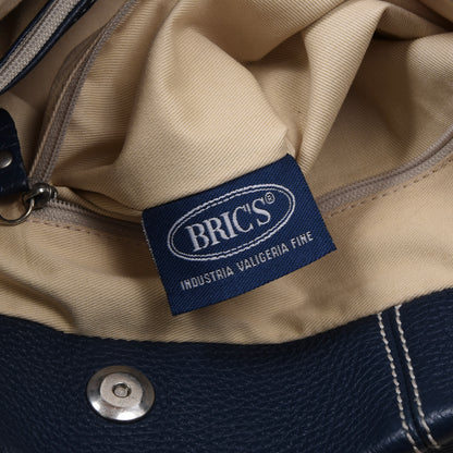 Bric's Leather Bag/Purse - Navy Blue