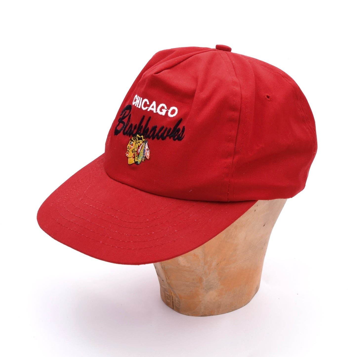 Vintage 1993 Chicago Blackhawks x McDonalds Baseball Kappe Einheitsgröße – Rot