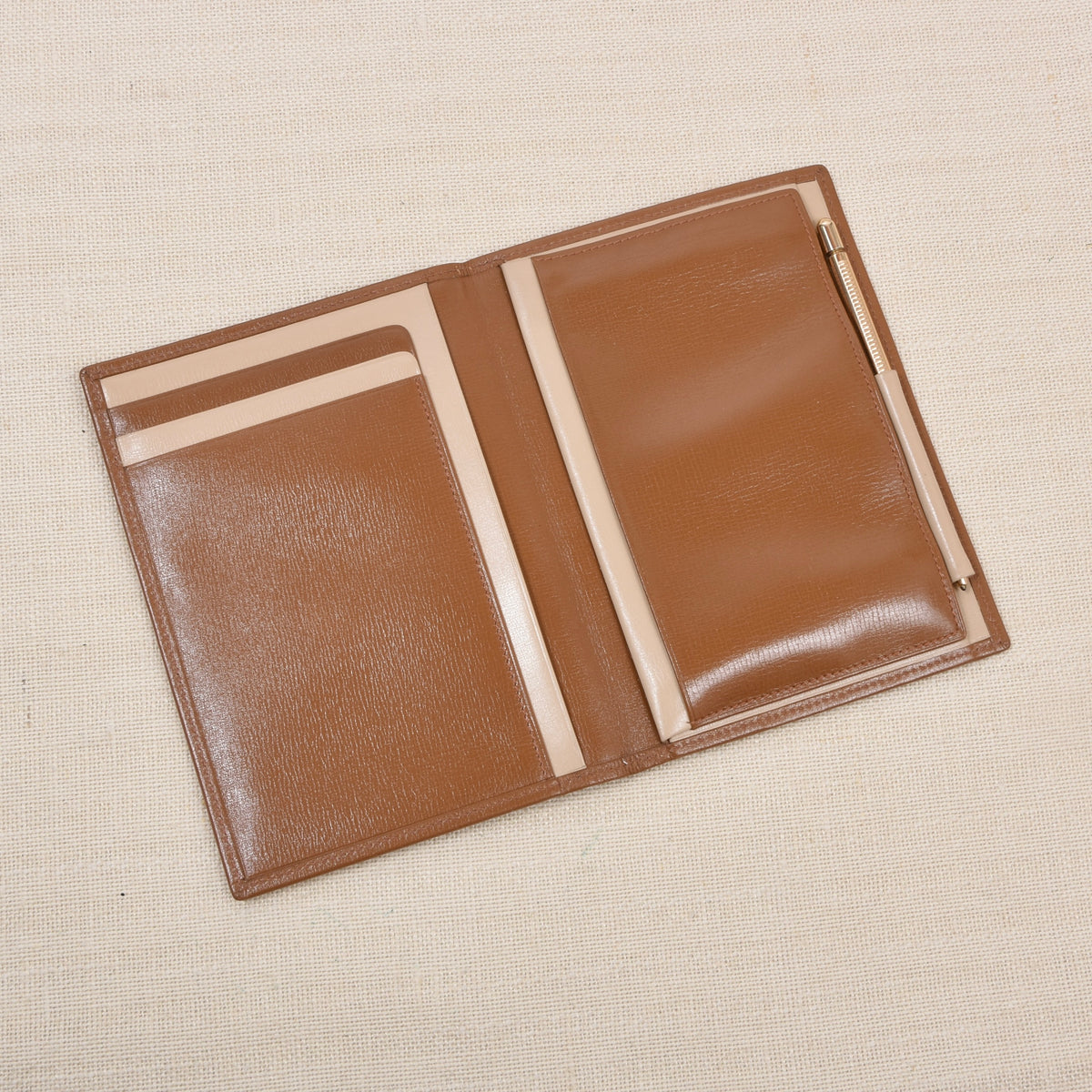 NOS Butter-Soft Leather Notepad Wallet - Tan