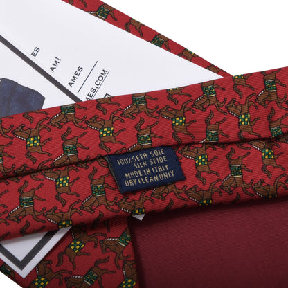 Kalivoda Wien Silk Tie ca. 143.5cm/9.5cm - Racehorses