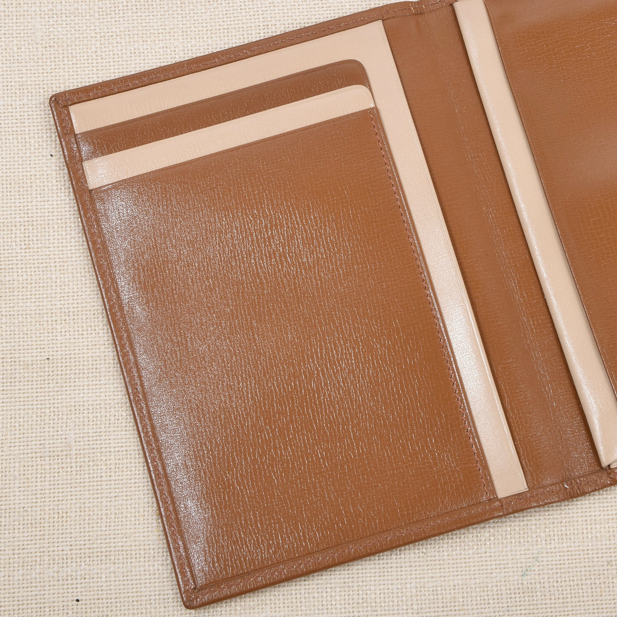 NOS Butter-Soft Leather Notepad Wallet - Tan