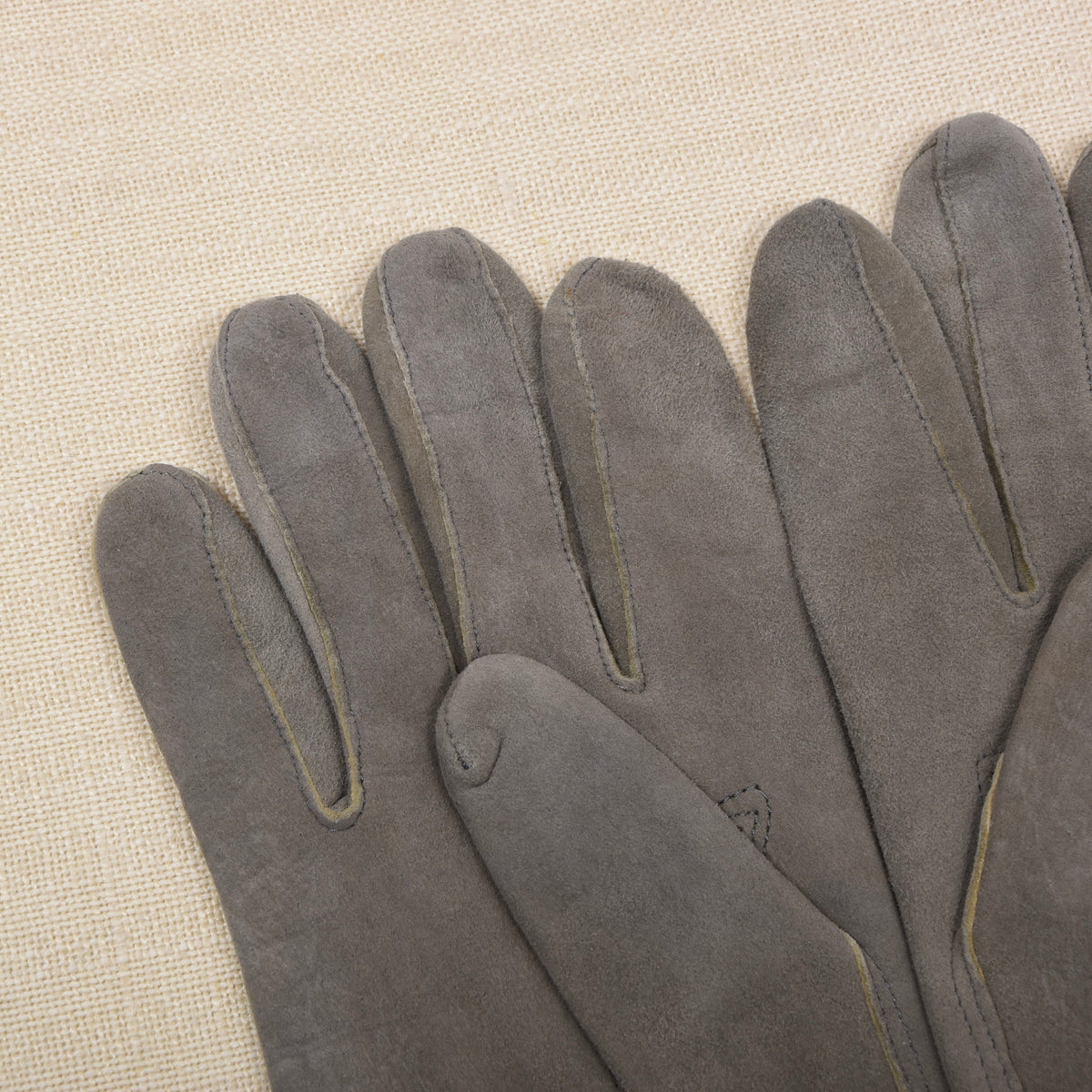 Handschuh Peter Ungefüttert Rehleder Handschuhe Gr. 7,5 - Grau