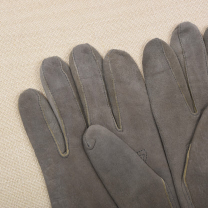 Handschuh Peter Ungefüttert Rehleder Handschuhe Gr. 7,5 - Grau