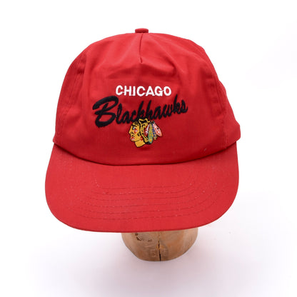 Vintage 1993 Chicago Blackhawks x McDonalds Baseball Kappe Einheitsgröße – Rot