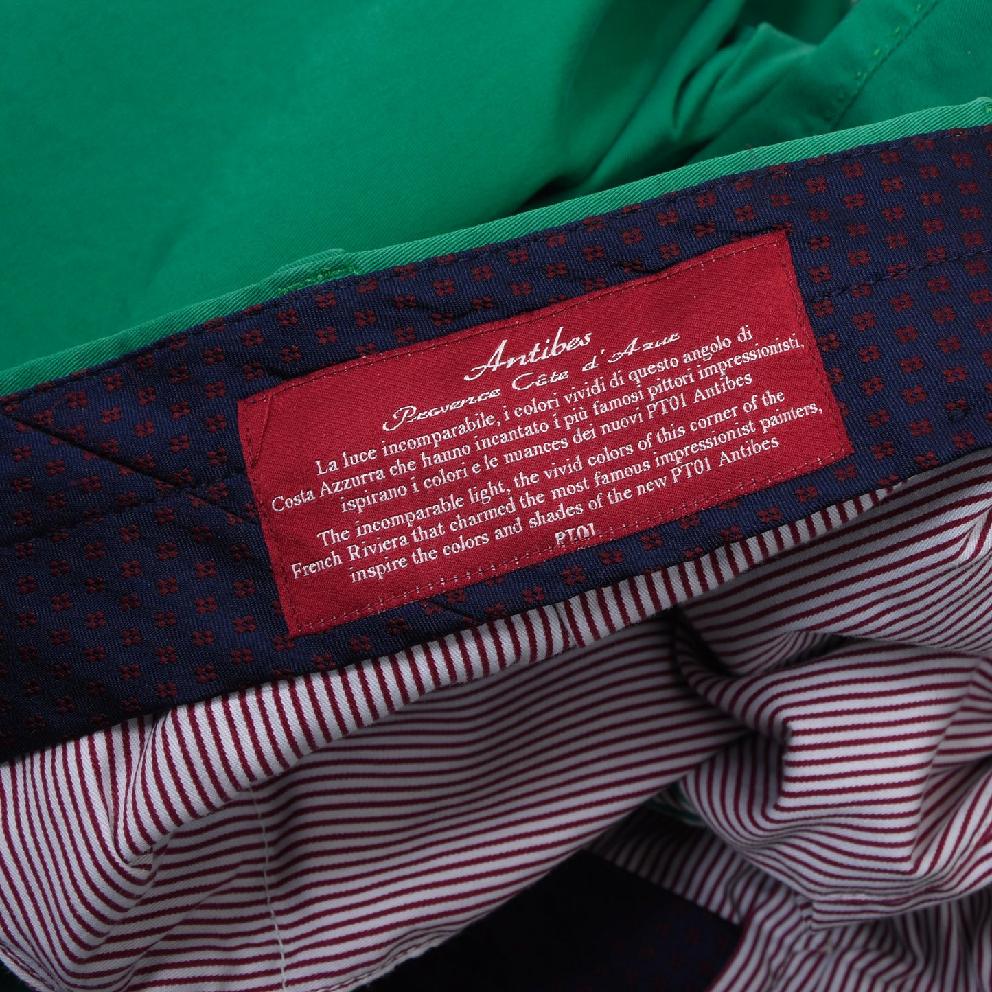 PT01 Antibes Pants Size 48 Slim Fit ca. 44cm - Green