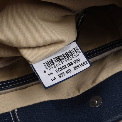 Bric's Leather Bag/Purse - Navy Blue