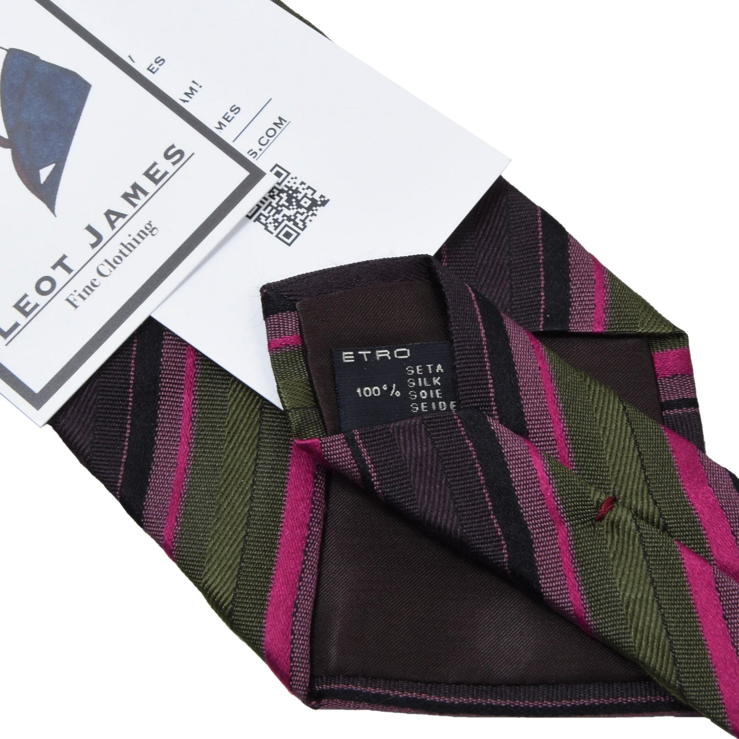 Etro Milano Silk Tie ca. 152cm/8.2cm - Stripes