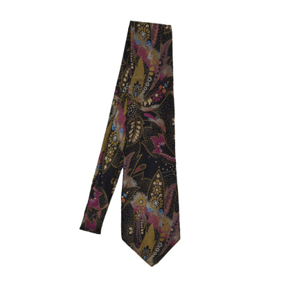 Vintage Missoni Silk Tie - Black Jacquard