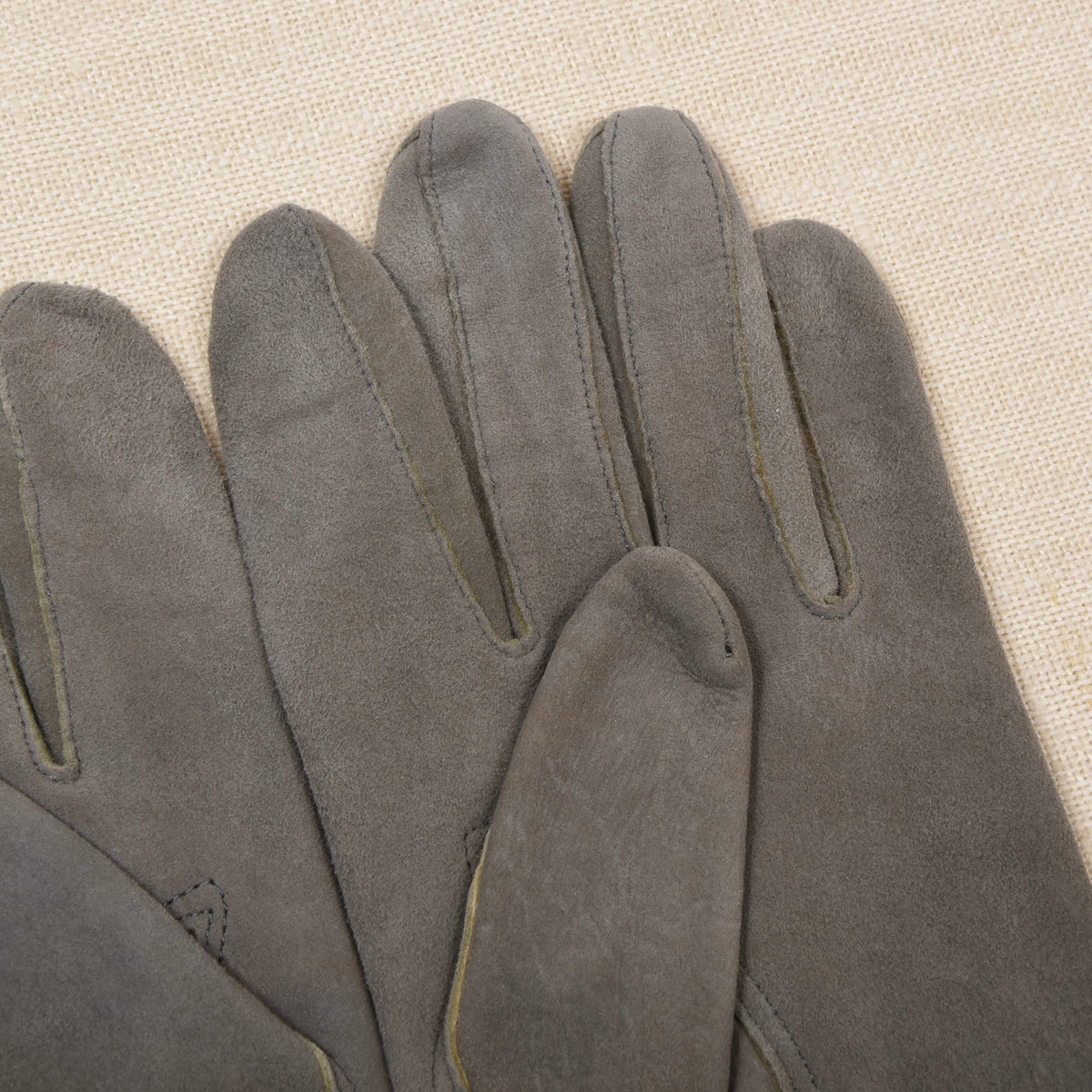 Handschuh Peter Ungefüttert Rehleder Handschuhe Gr. 7,5 - Grau