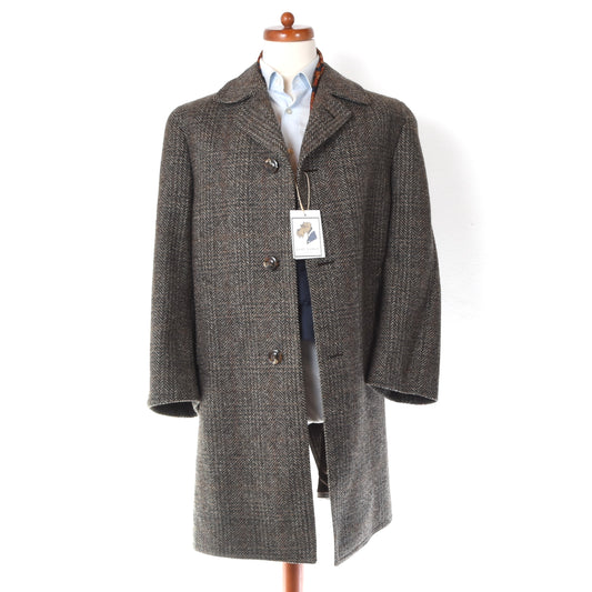 W. & E. Crowther Vintage Tweed Overcoat Size ca. 57cm