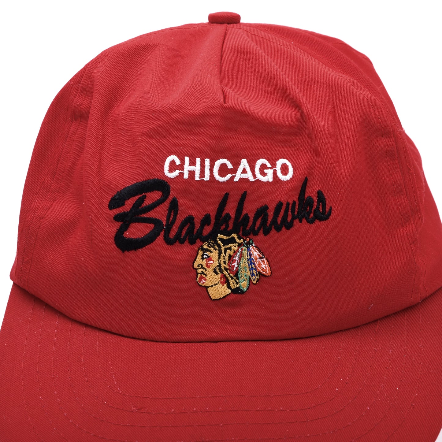 Vintage 1993 Chicago Blackhawks x McDonalds Baseball Kappe Einheitsgröße – Rot