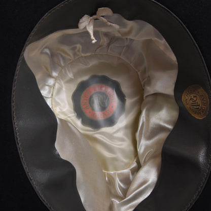 Vintage Anton Pichler Homburg Hut 5,5cm Krempe Größe 56 - Schwarz