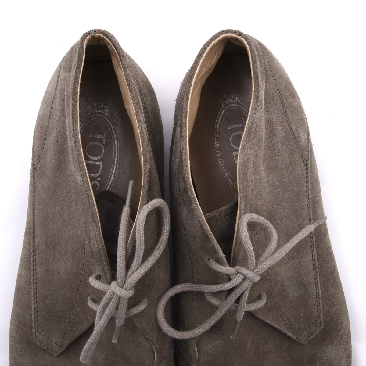 Tod's Wildleder Chukka Stiefel Gr. 9,5 Made in Italy – Beige