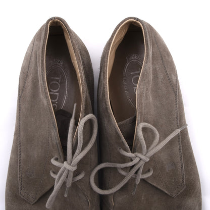 Tod's Wildleder Chukka Stiefel Gr. 9,5 Made in Italy – Beige
