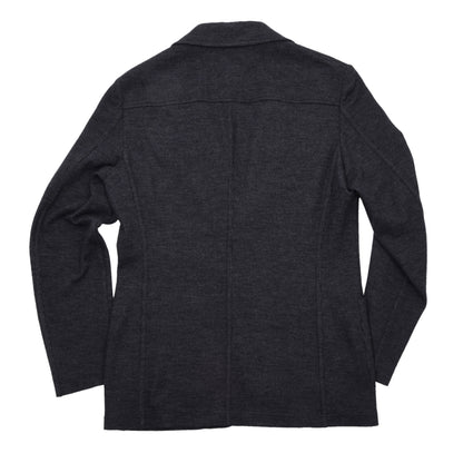 Tonello Unstrukturierte Woll-Baumwoll-T-Jacke Größe S Brust ca. 47,5cm - Grau
