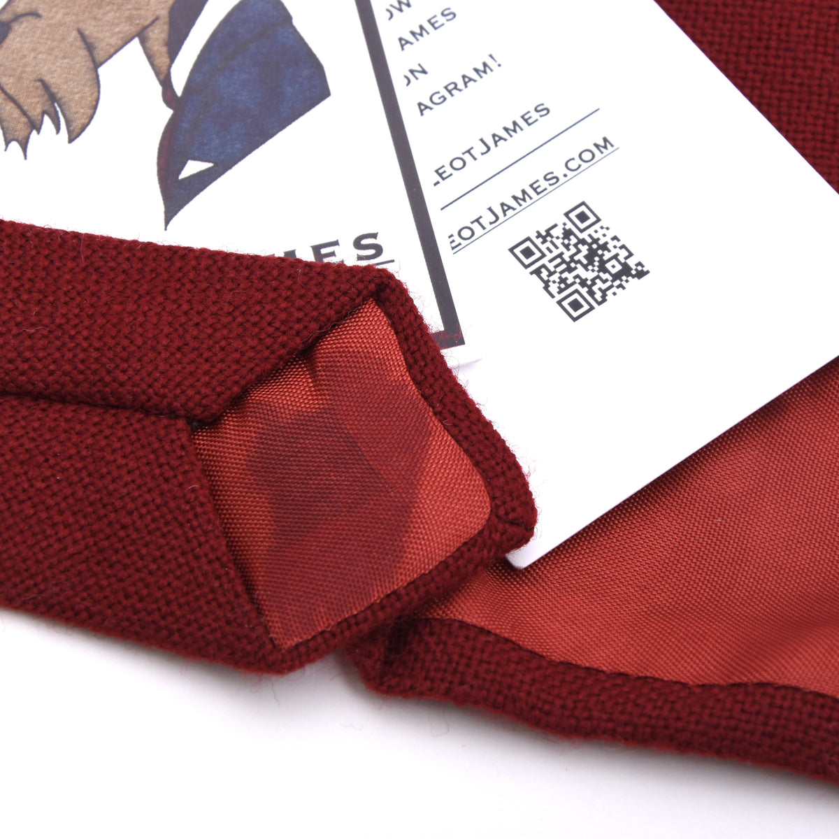 NOS Craigmill Krawatte 100% Schurwolle Made in Scotland – Rot