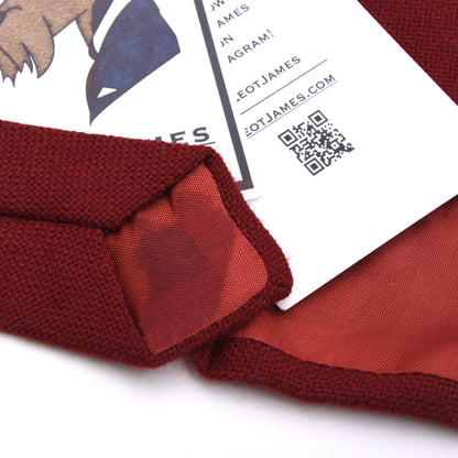 NOS Craigmill Krawatte 100% Schurwolle Made in Scotland – Rot