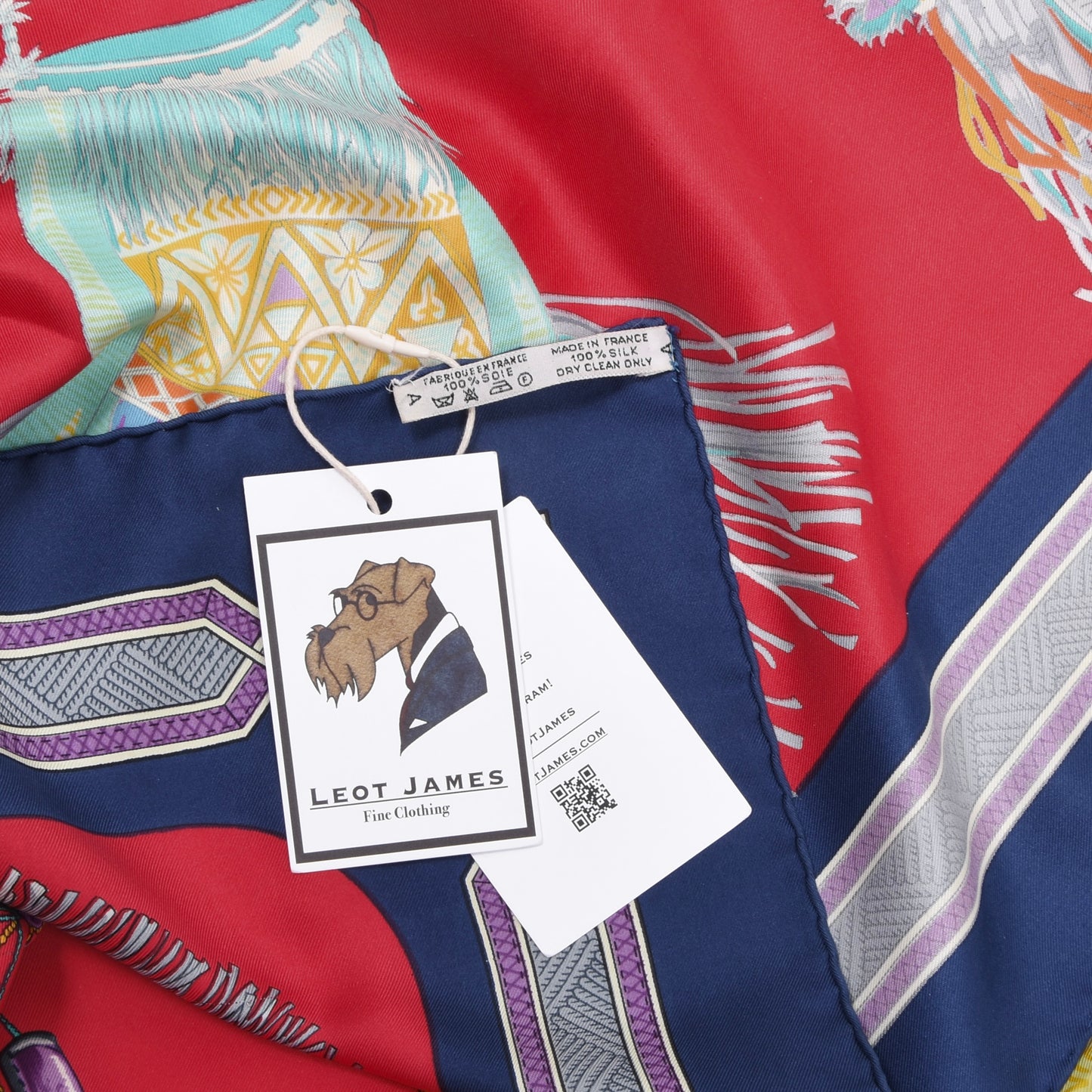 Hermès Paris Cuirs du Désert x Françoise de la Perrière Seidenschal