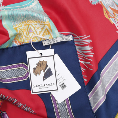 Hermès Paris Cuirs du Désert x Françoise de la Perrière Seidenschal