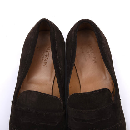 Meermin Wildleder-Slipper Größe 10E – Braun