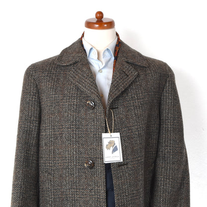 W. & E. Crowther Vintage Tweed Overcoat Size ca. 57cm