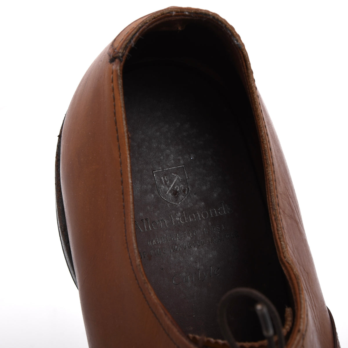 Allen Edmonds Carlyle Schuhe Made in USA Gr. US12 3E - Taan/Braun
