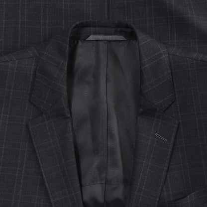 Hugo Boss Wool Suit Chest ca. 53cm - Grey Plaid