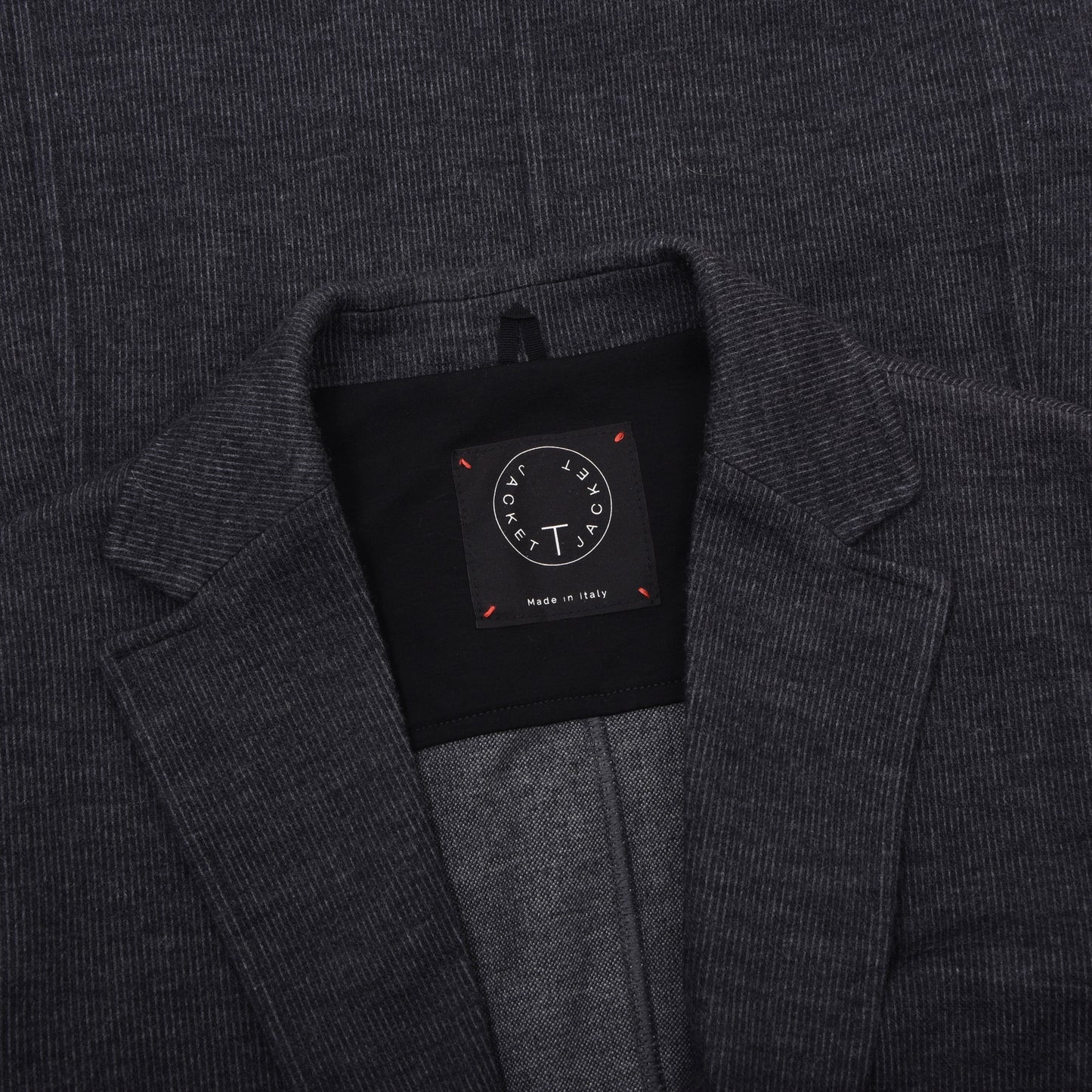 Tonello Unstrukturierte Woll-Baumwoll-T-Jacke Größe S Brust ca. 47,5cm - Grau