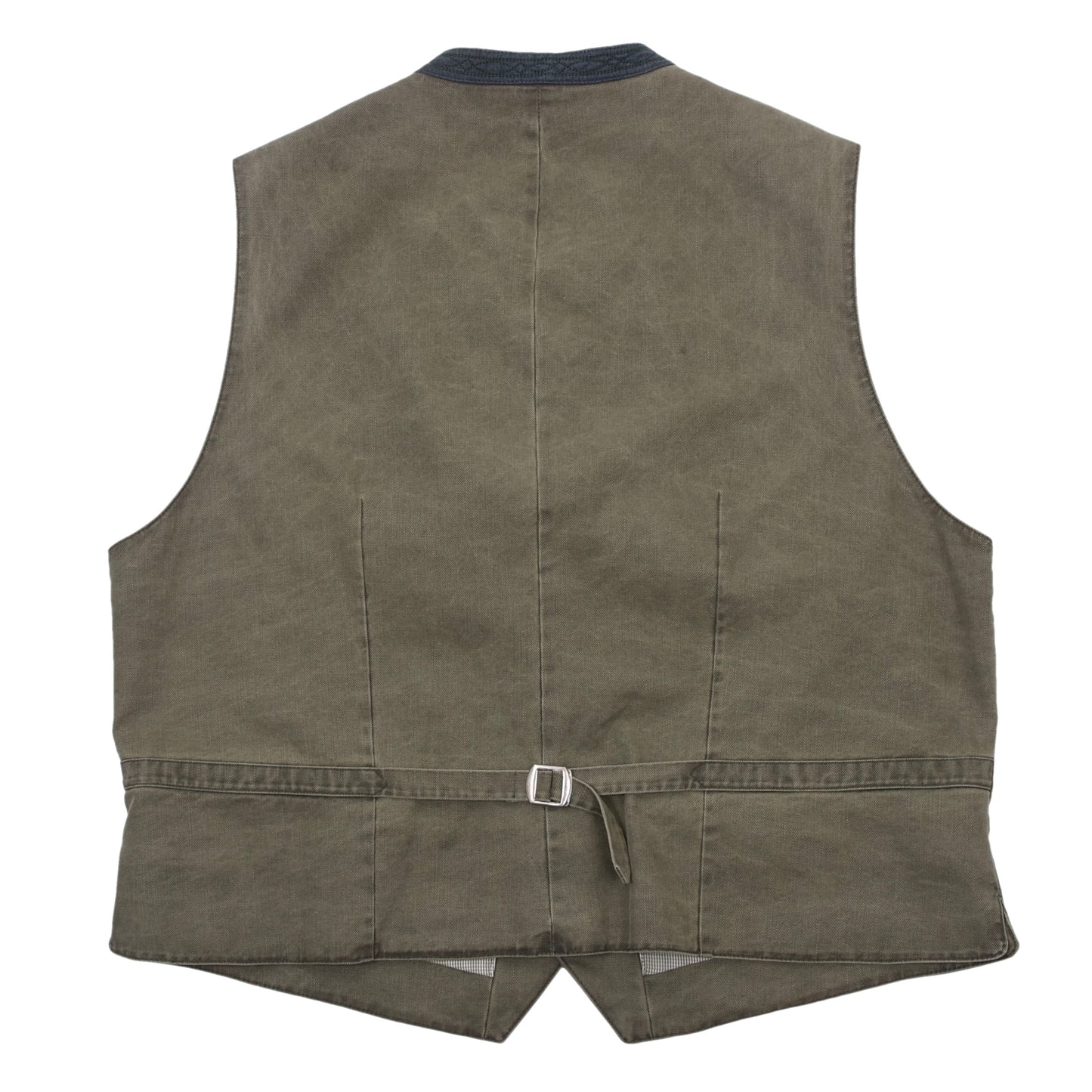 Lodenfrey Cotton Vest/Trachtengilet Chest Size 56 ca. 62cm - Green
