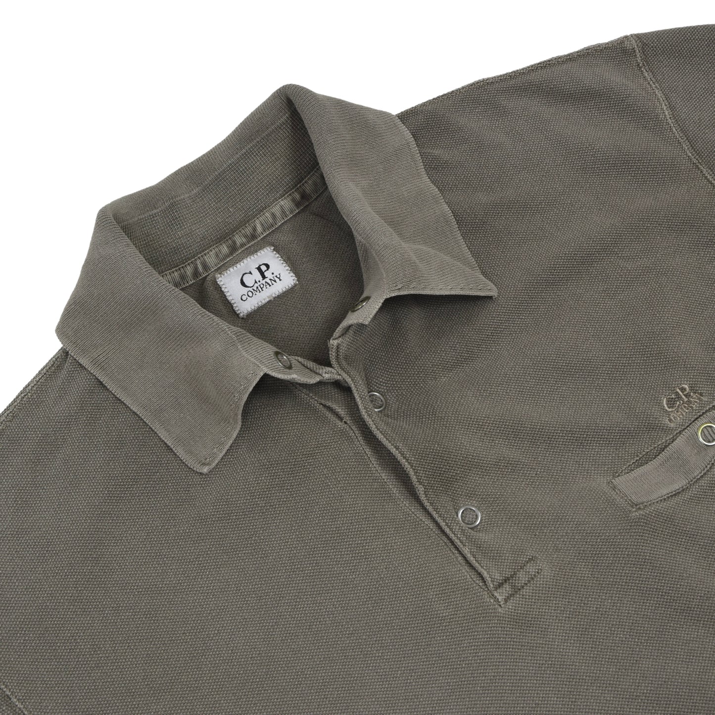 C.P. Company Cotton Polo T-Shirt SS 2006 Size M - Khaki Green