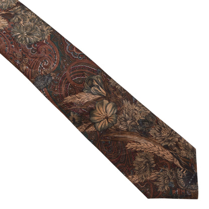 Lanvin Paris Vintage Silk Tie ca. 143.5cm/9.4cm - Floral
