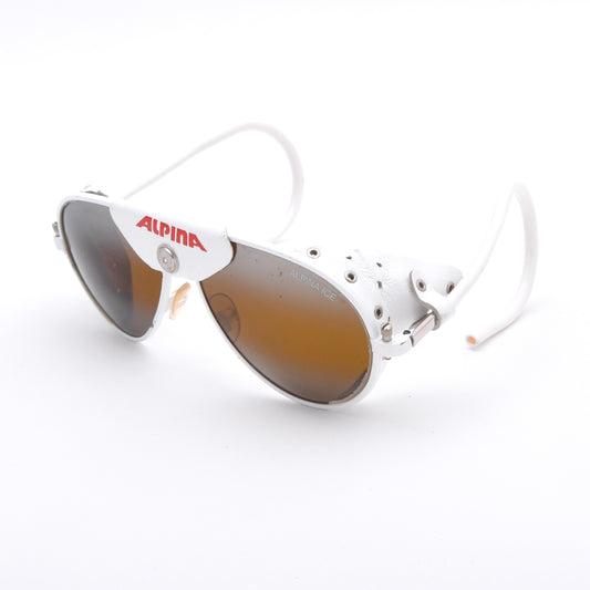 Alpina Ice Vintage Glacier Sunglasses - White