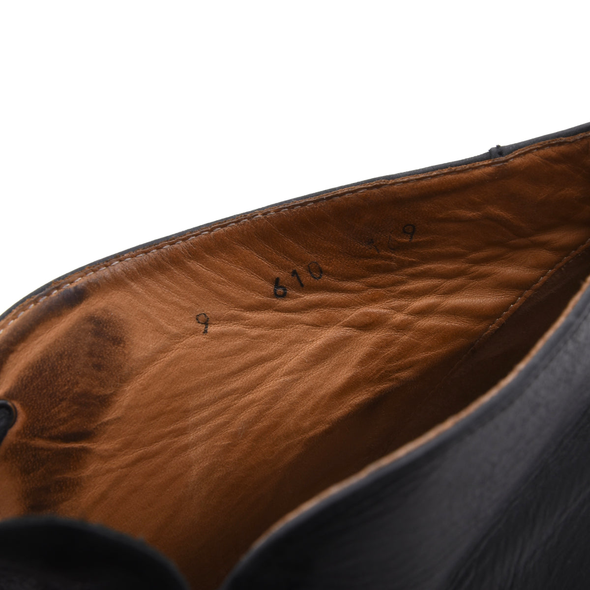 Shoepassion Leder Chukka Stiefel Gr. 9 Made in Spain – Schwarz