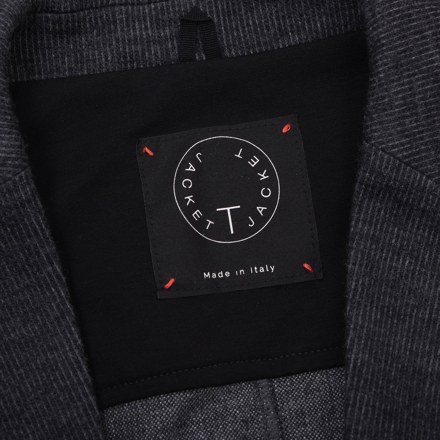 Tonello Unstrukturierte Woll-Baumwoll-T-Jacke Größe S Brust ca. 47,5cm - Grau