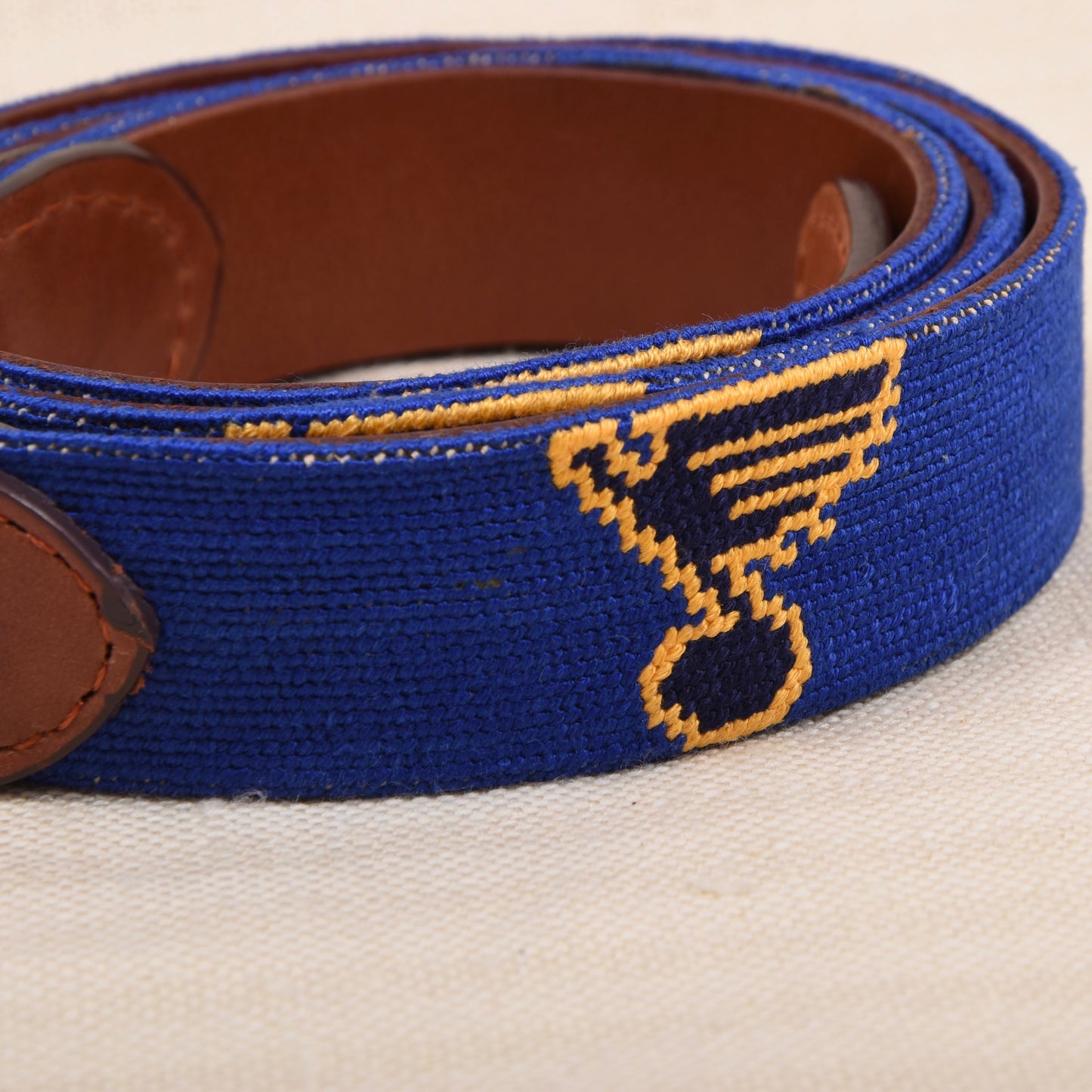 Smathers & Branson Needlepoint Gürtel Größe 44 - St. Louis Blues