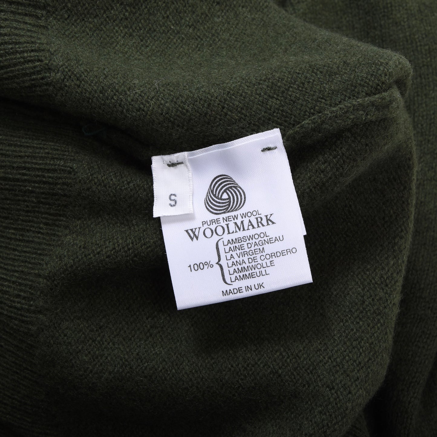 Pringle Wool Sweater Size S Chest ca. 53.5cm - Green