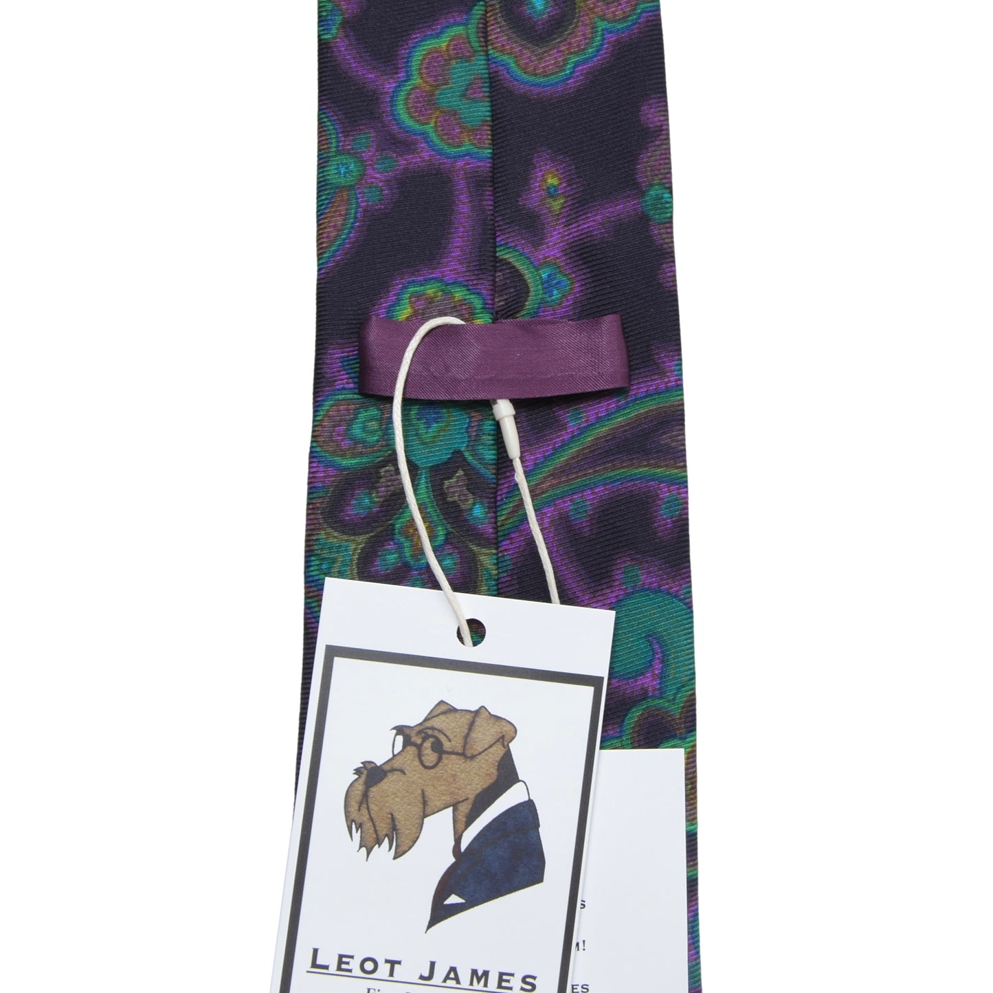 Etro Milano Silk Tie ca. 150cm/8.2cm - Purple Paisley