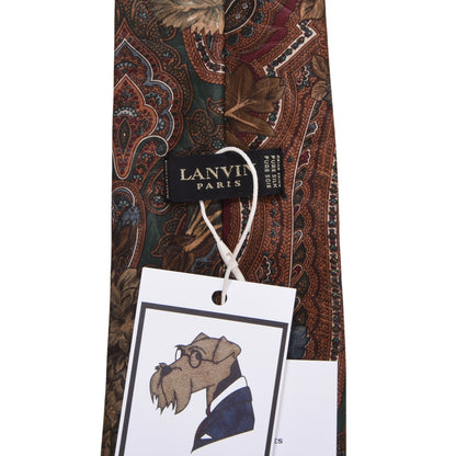 Lanvin Paris Vintage Silk Tie ca. 143.5cm/9.4cm - Floral