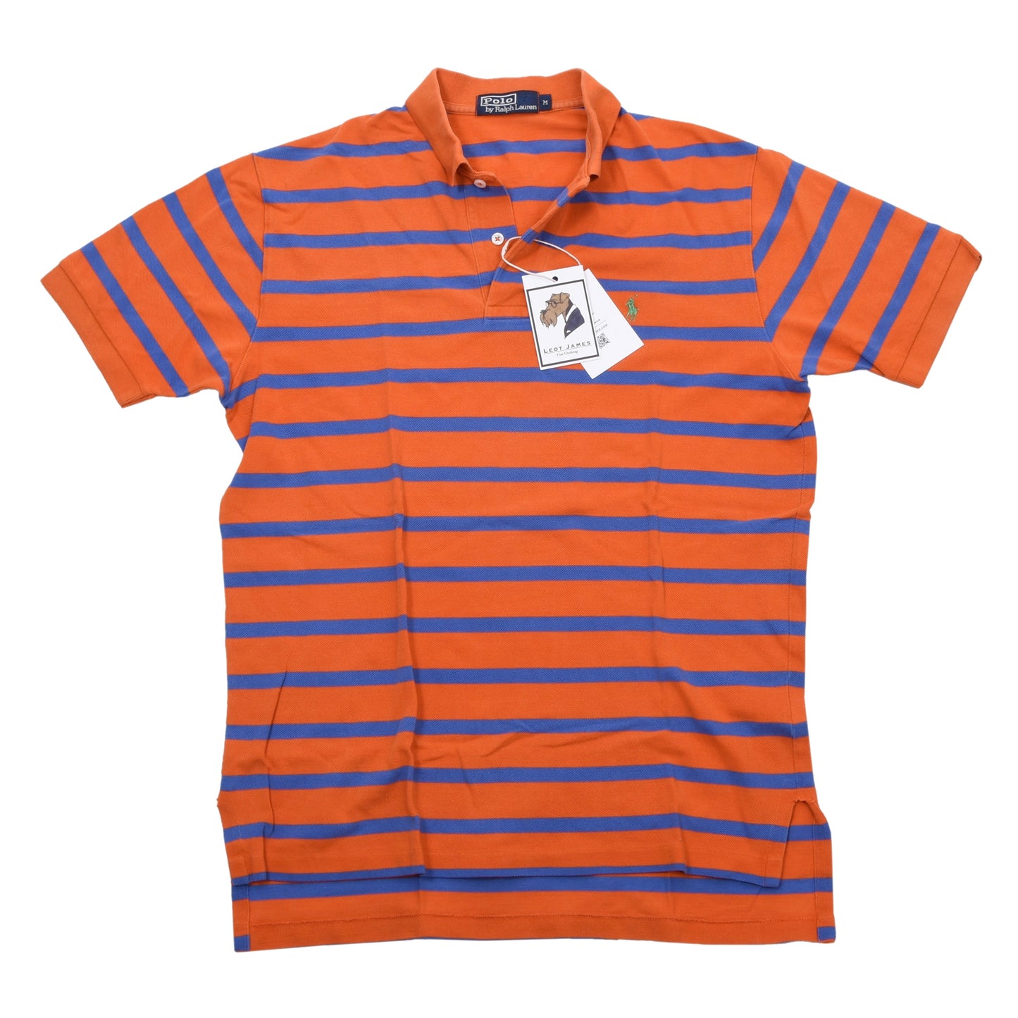 Polo Ralph Lauren 2x Polo Shirts Size M ca. 54.5cm - Blue/Orange Stripes