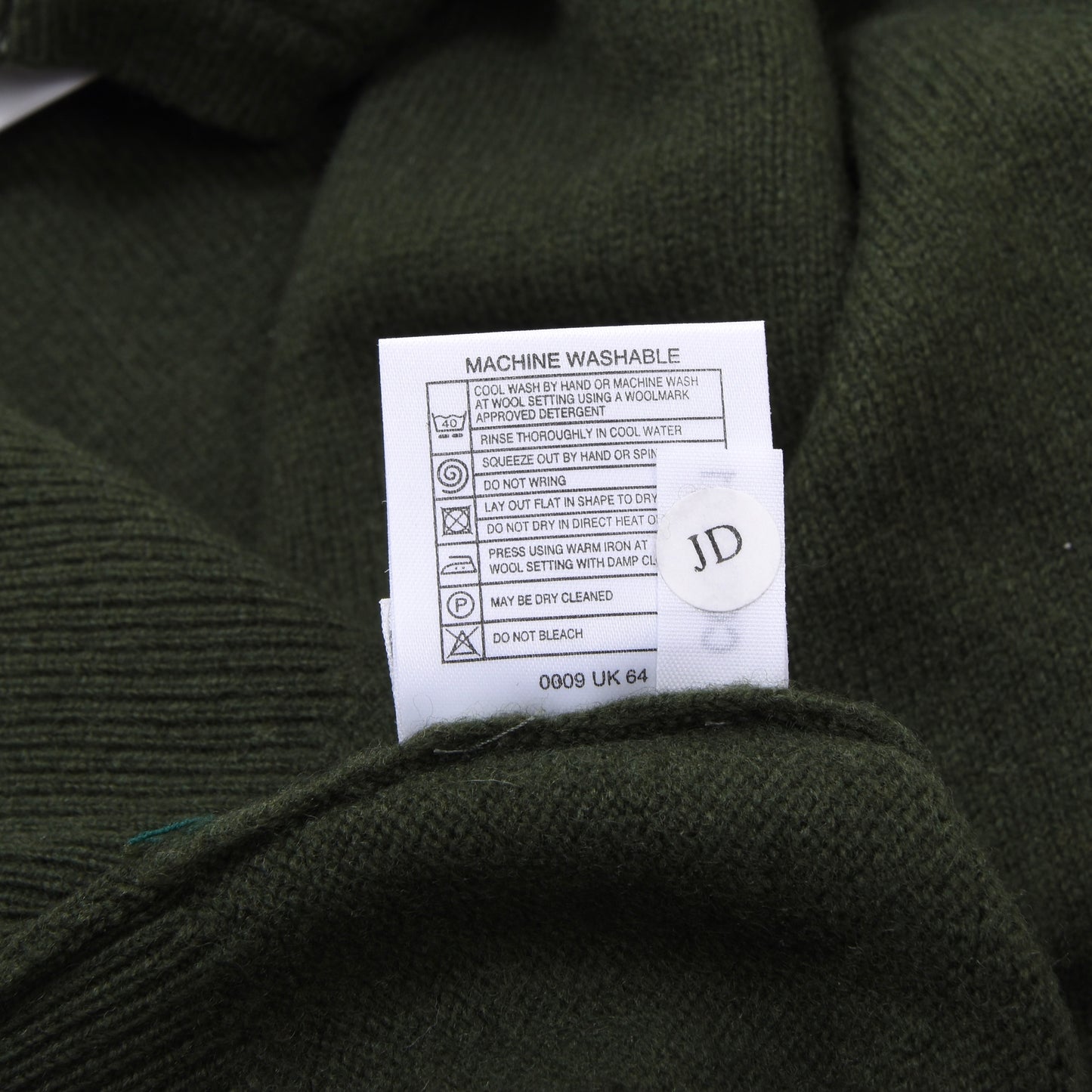 Pringle Wool Sweater Size S Chest ca. 53.5cm - Green