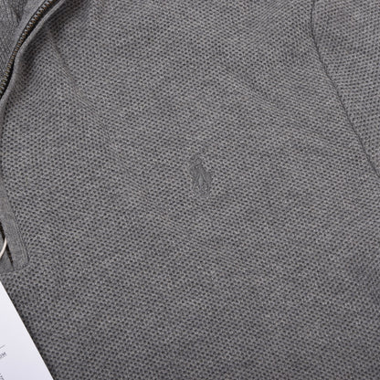 Polo Ralph Lauren Pima Cotton 1/4 Zip Sweater Size M Chest ca. 51cm - Grey