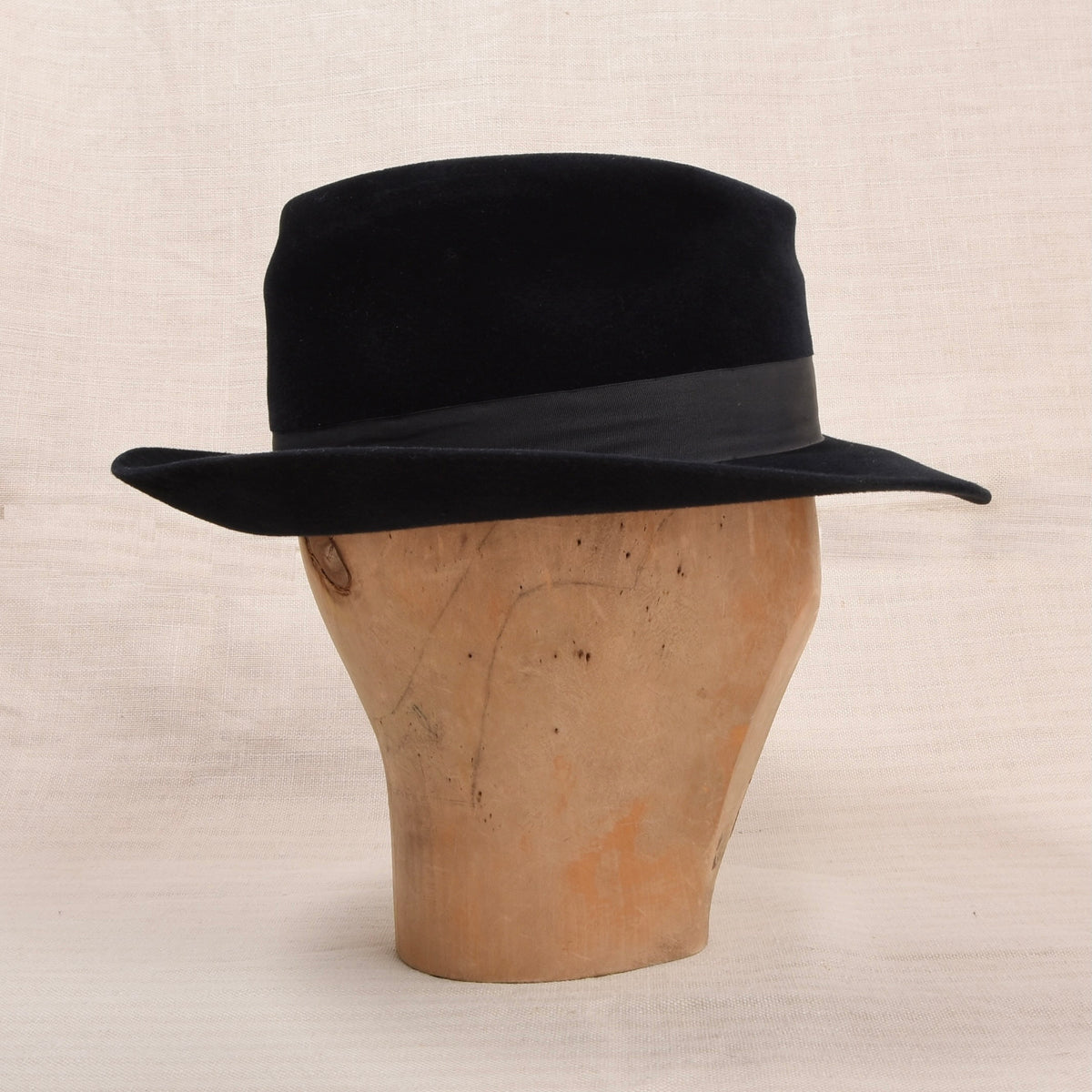 Vintage Halali bei Anton Pollner Fellfilzhut Gr. 57 - Marineblau