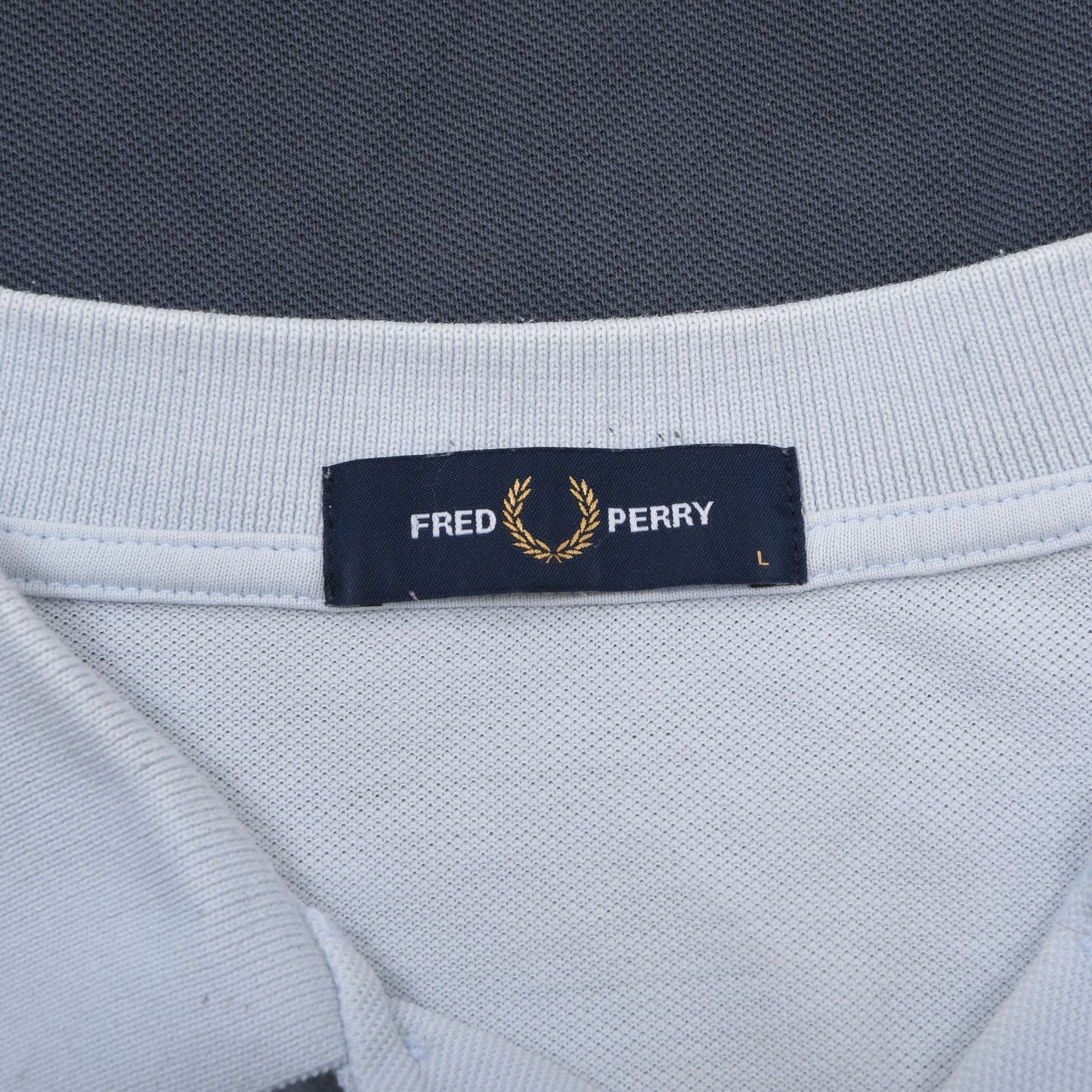 Fred Perry Polo Shirt Size L ca. 54cm - Blue Ombre