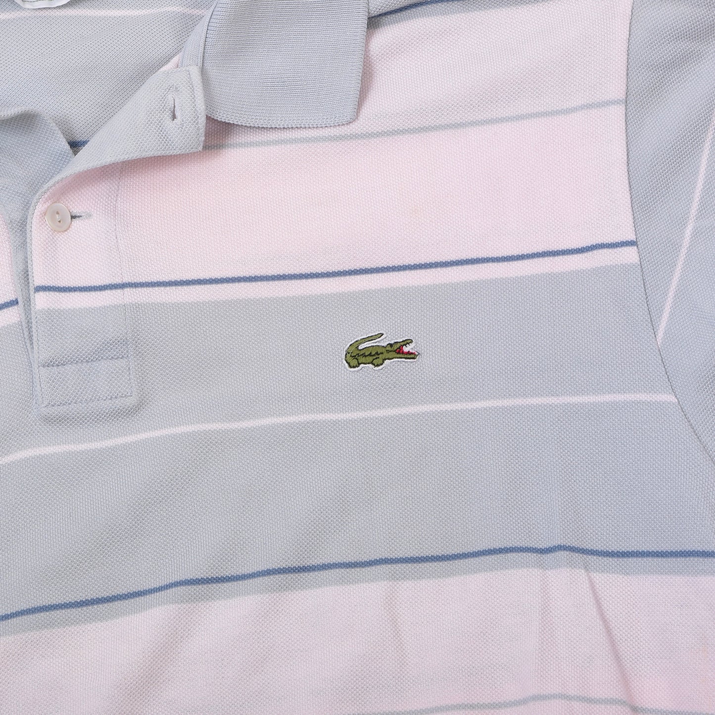 Vintage Lacoste 3x Poloshirts Made in France Größe 6 ca. 54-58cm - Navy/Grün/Streifen