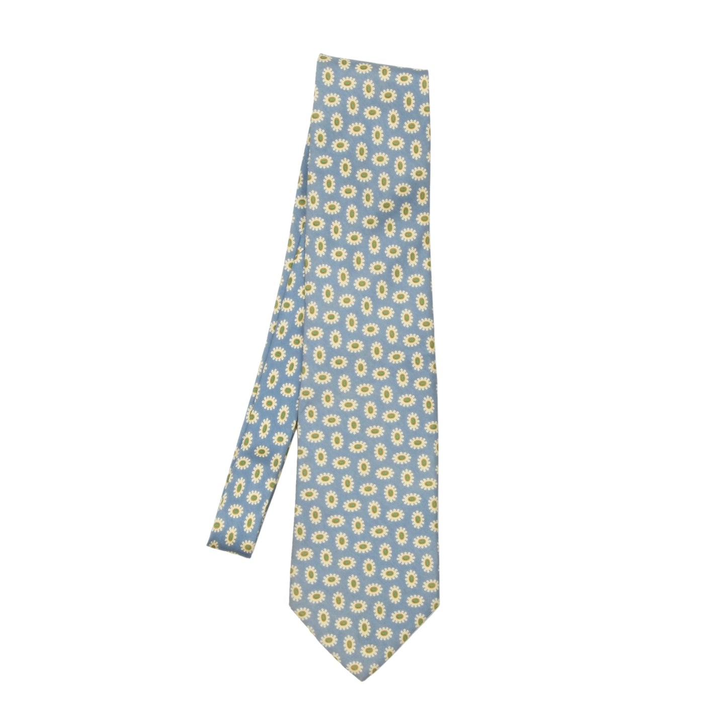 Ermenegildo Zegna Printed Silk Tie - Light Blue