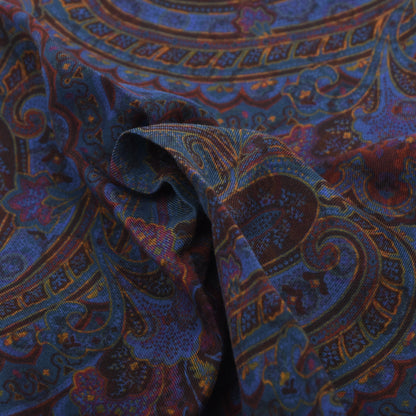 2er Set Baumwolle-Seide & Baumwolle Einstecktücher Made in Italy - Paisley/Blumen