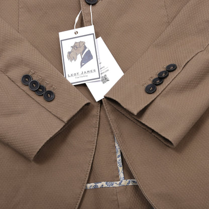 Sisley Unstrukturierte Baumwolljacke Größe 48 Brust ca. 51cm - Hellbraun